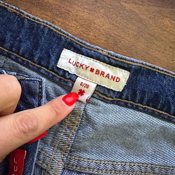 Lucky Brand High Rise Wide-Leg Jeans size 6/28 - Picture 6 of 7